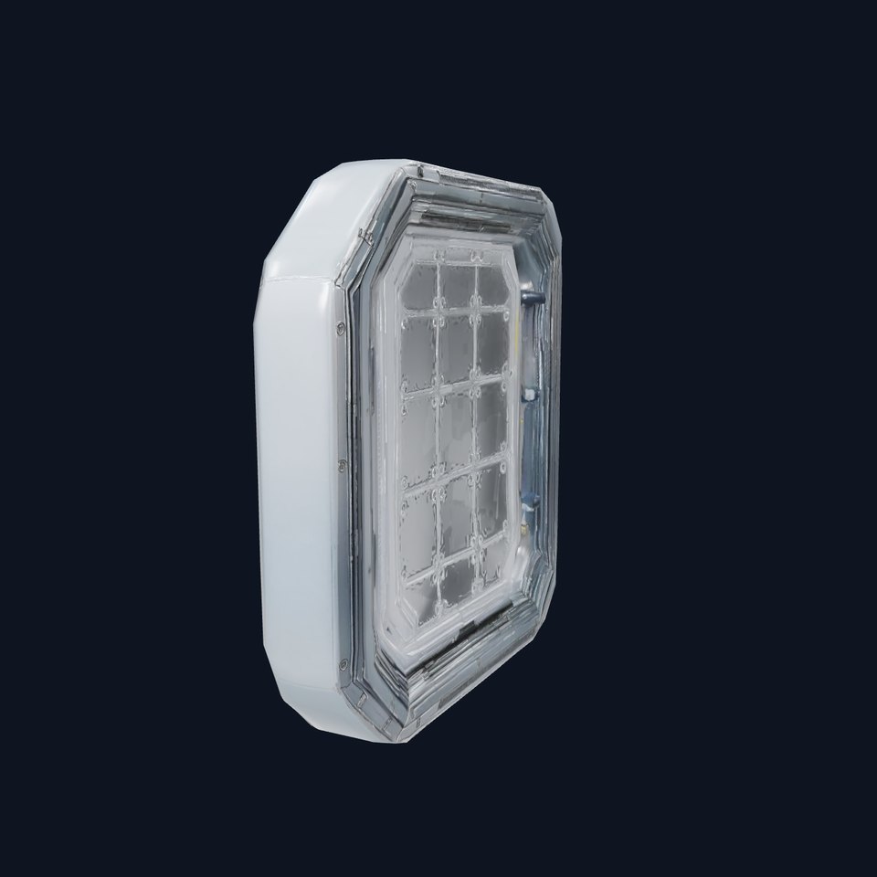 Futuristic Steel Door model pack